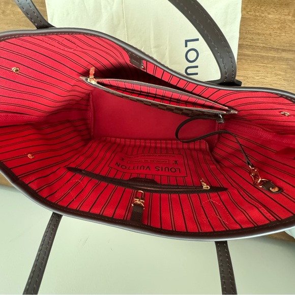 LOUIS VUITTON NEVERFULL MM Cherry Damier Ebene - Picture 11 of 14
